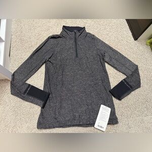 Lululemon Pace Pusher ½ Zip heathered Black